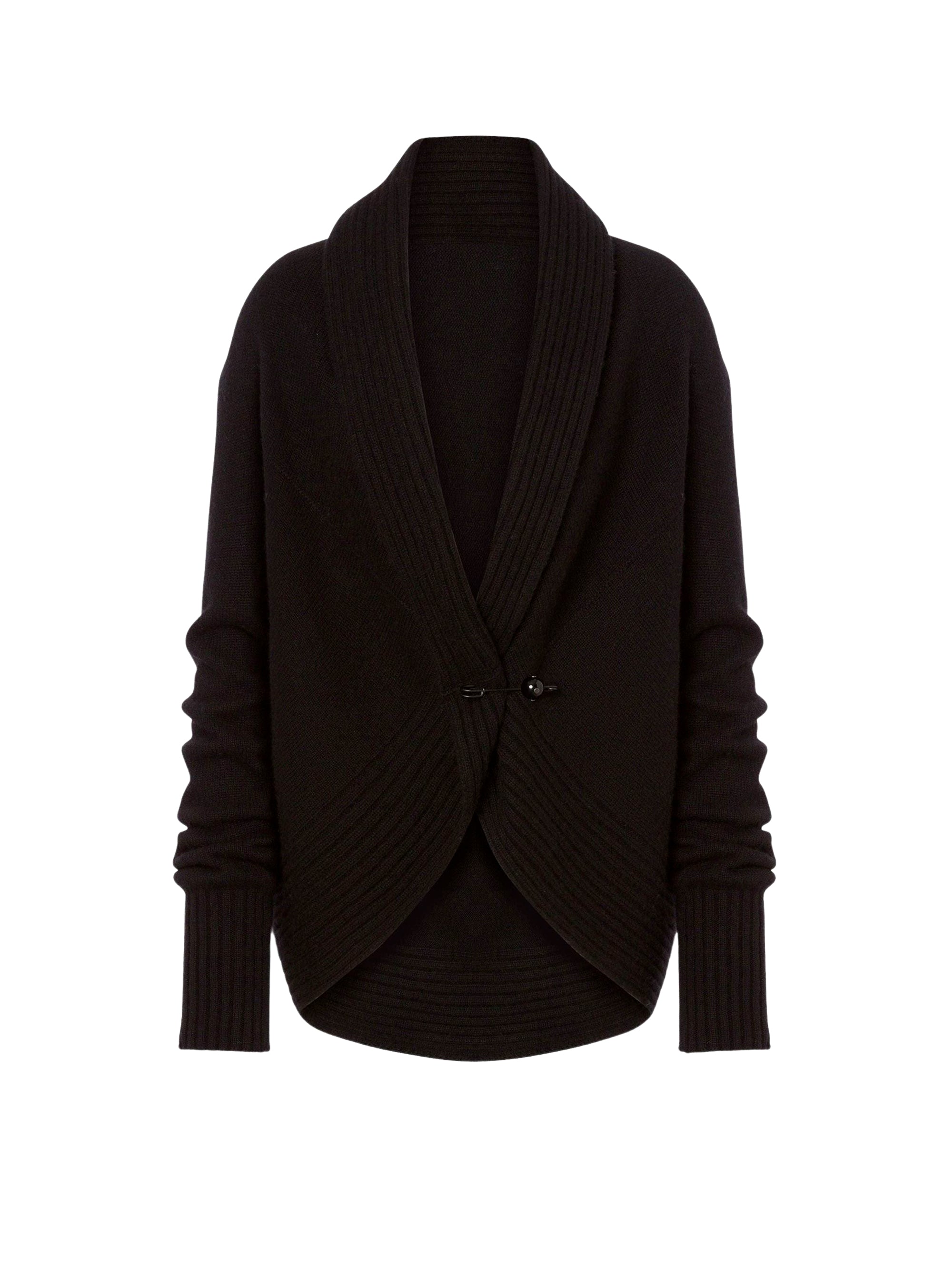 Cardigan en laine et soie - Black