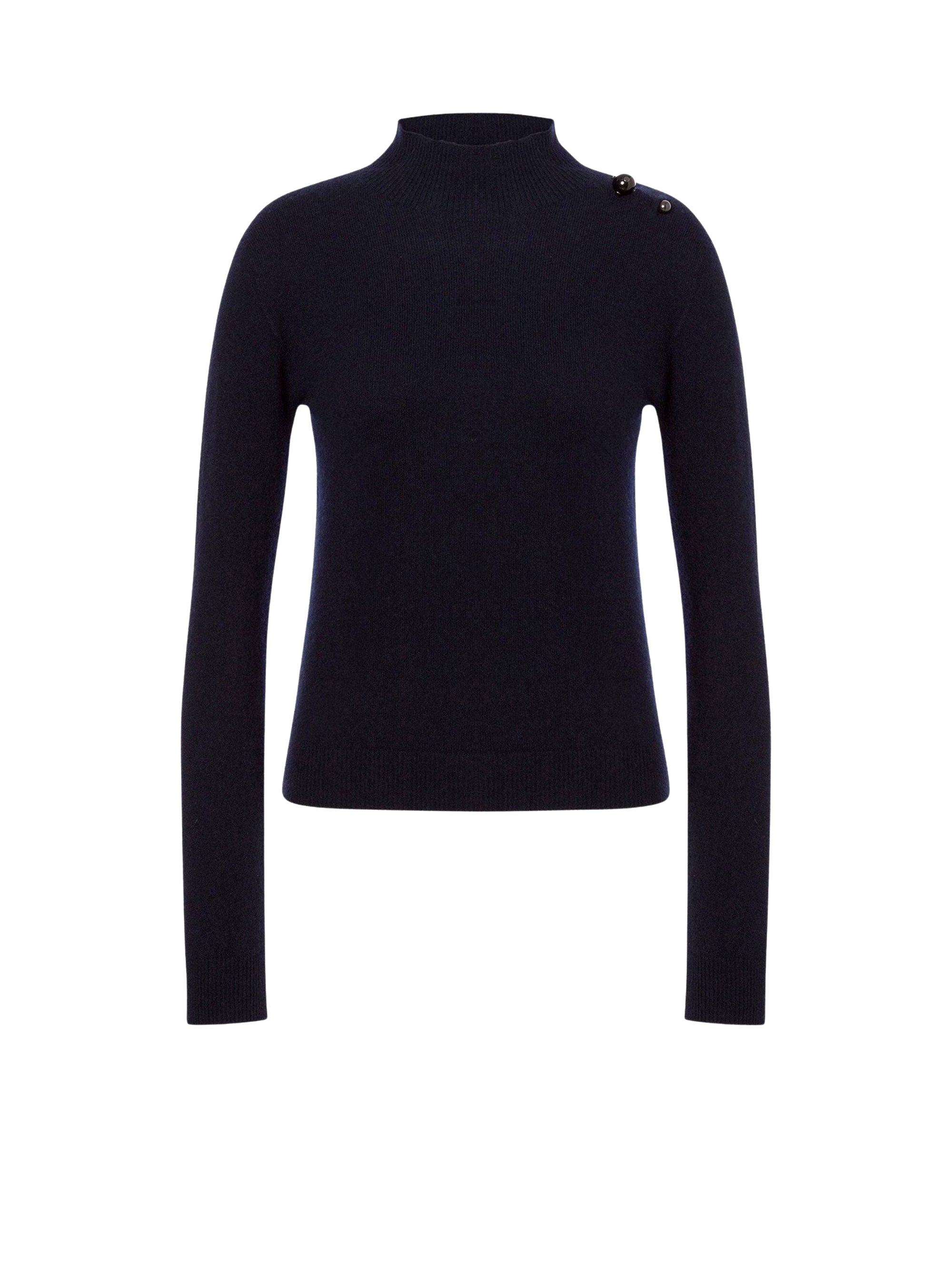 Pull en cachemire à encolure relevée - Blue