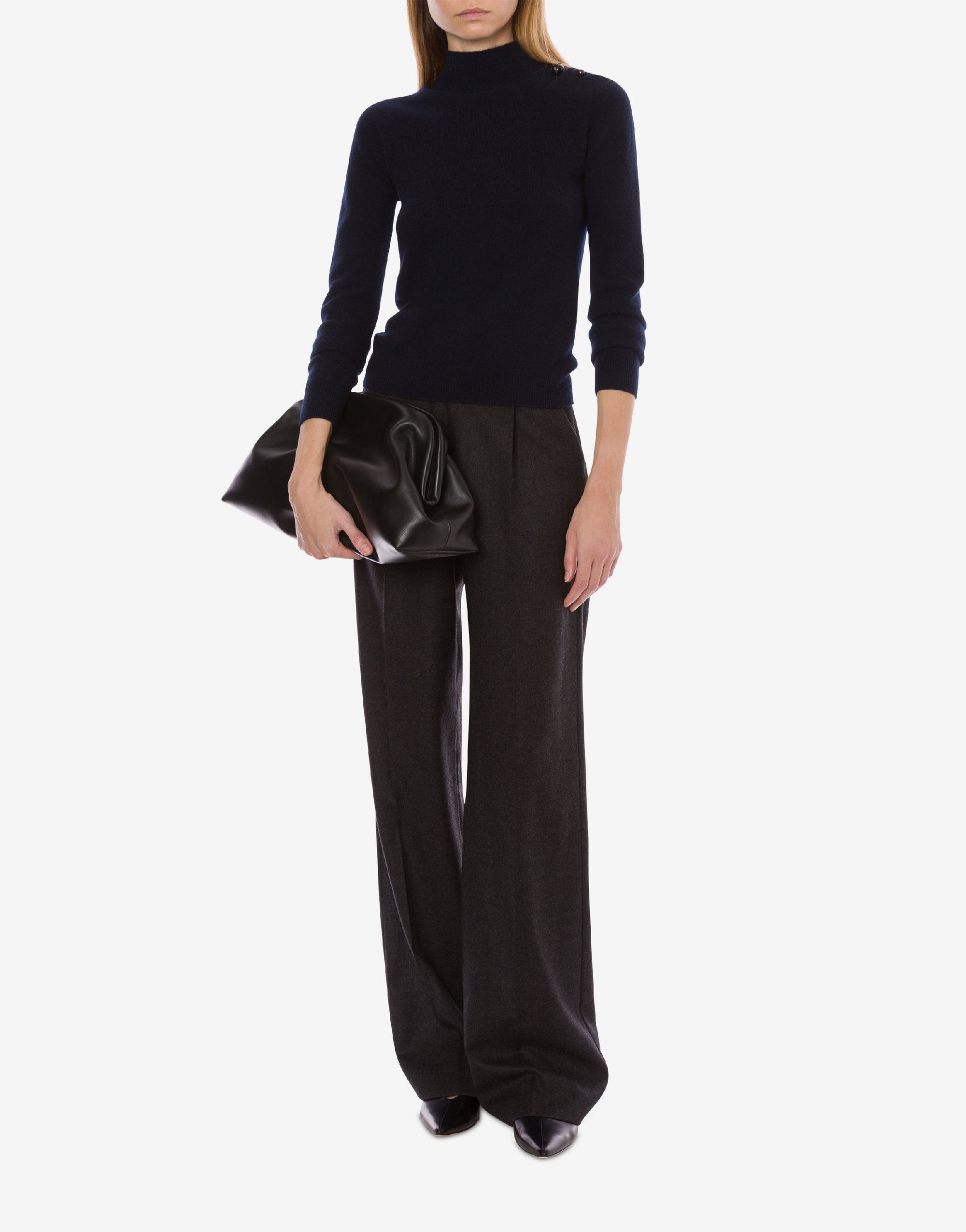 Cashmere high neck jumper - Fantasy Blue