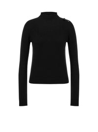 Pull en cachemire à encolure relevée - Fantasy Black