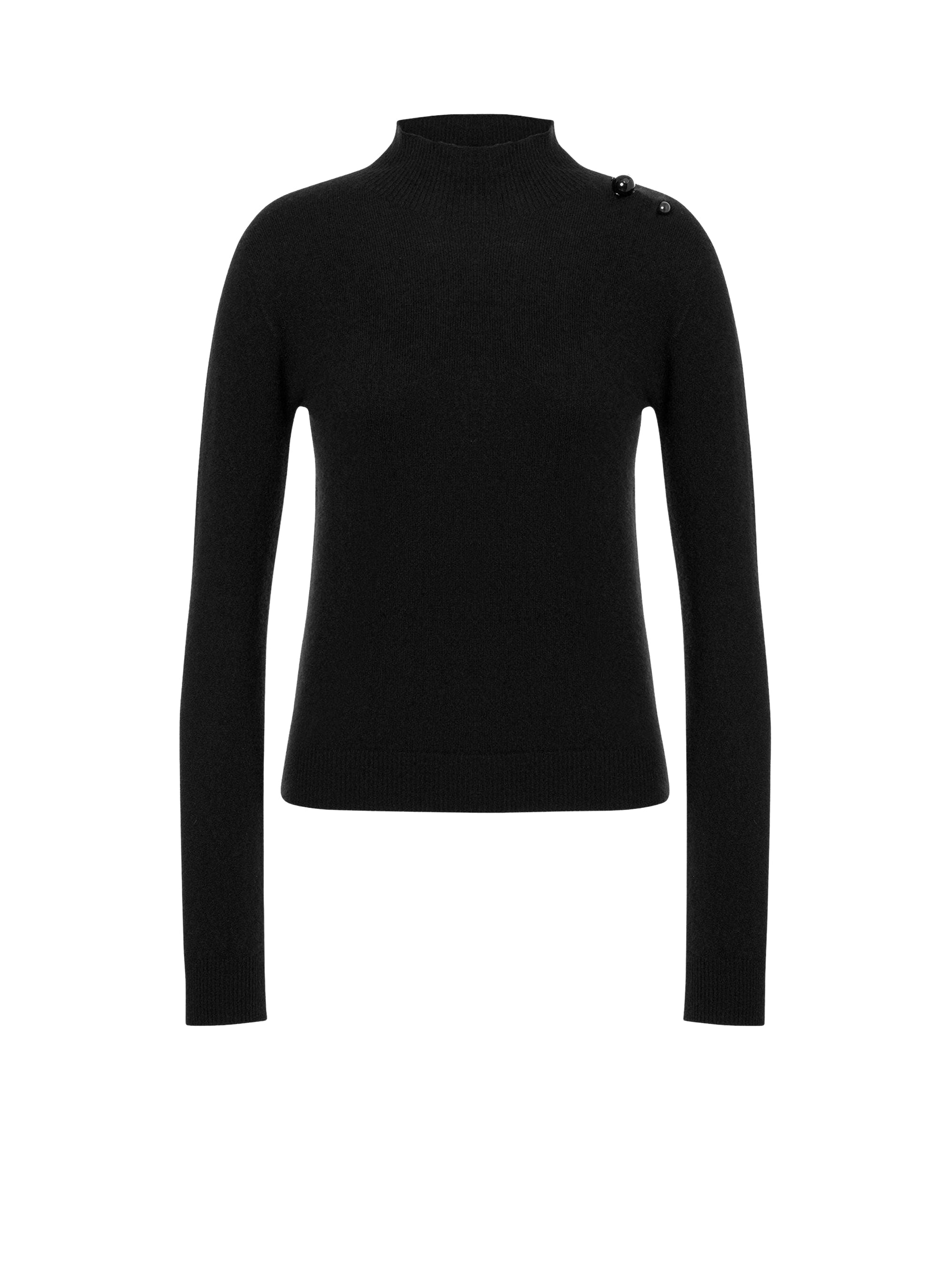 Pull en cachemire à encolure relevée - Fantasy Black
