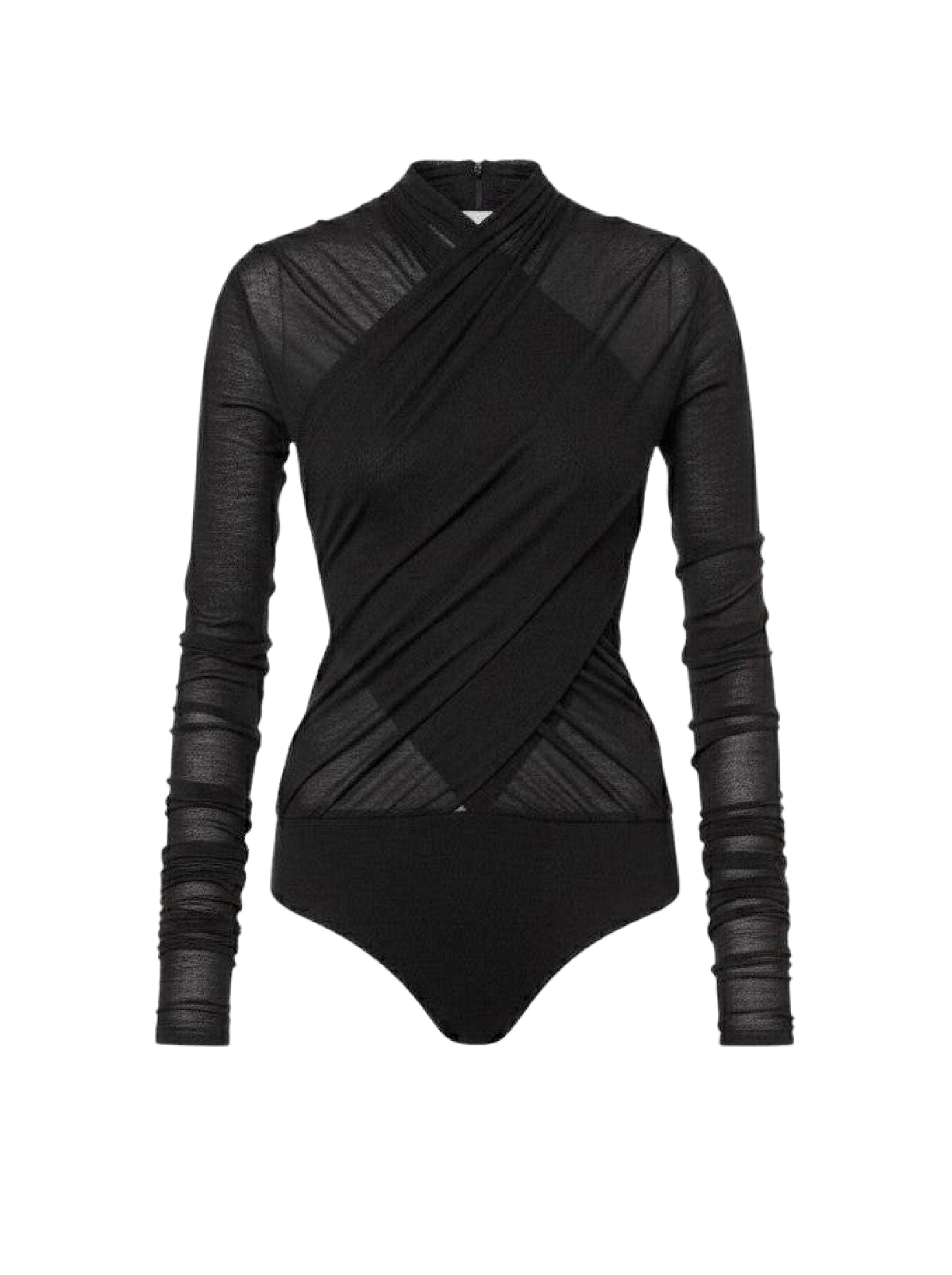 Body manches longues en laine - Black