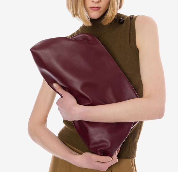 Grande pochette en daim - Brown