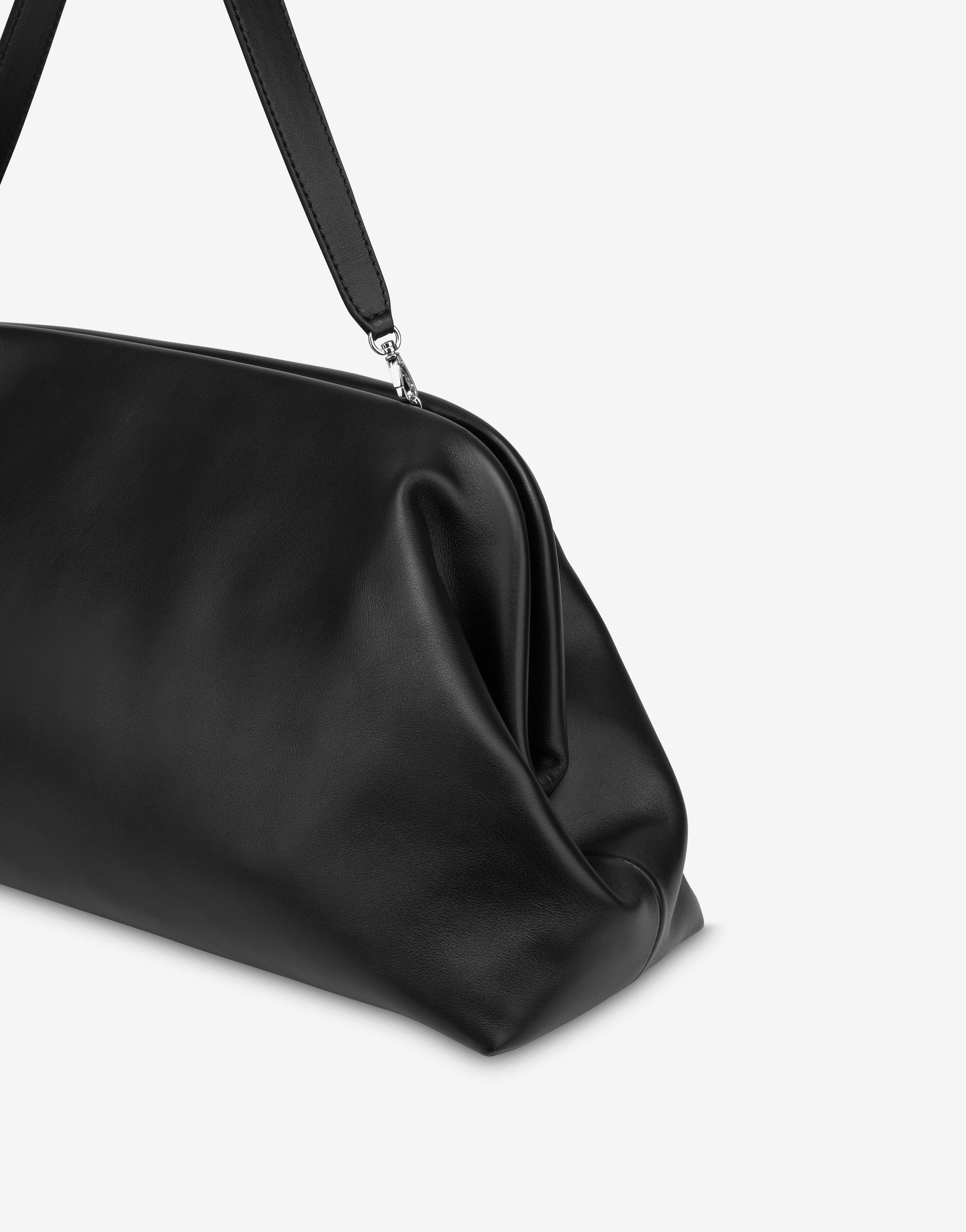 Grande pochette en daim - Black