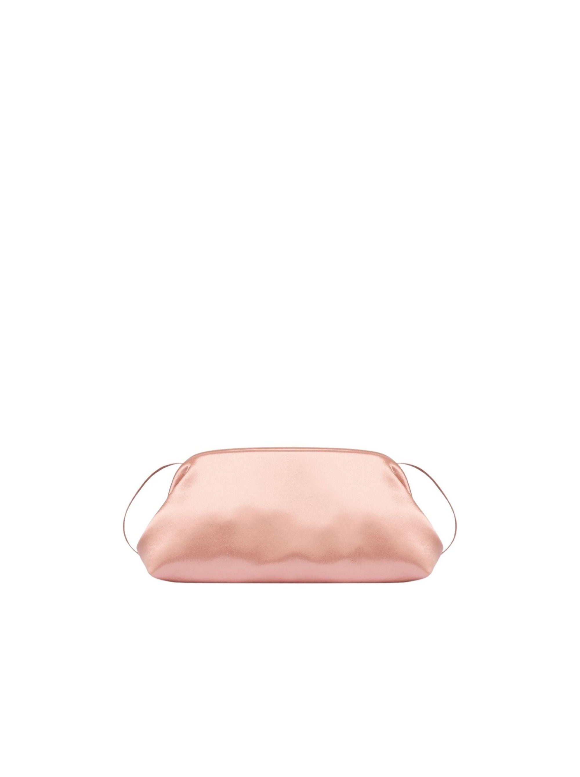 Mini shiny satin clutch bag - Pink