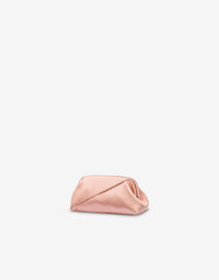 Mini shiny satin clutch bag - Pink