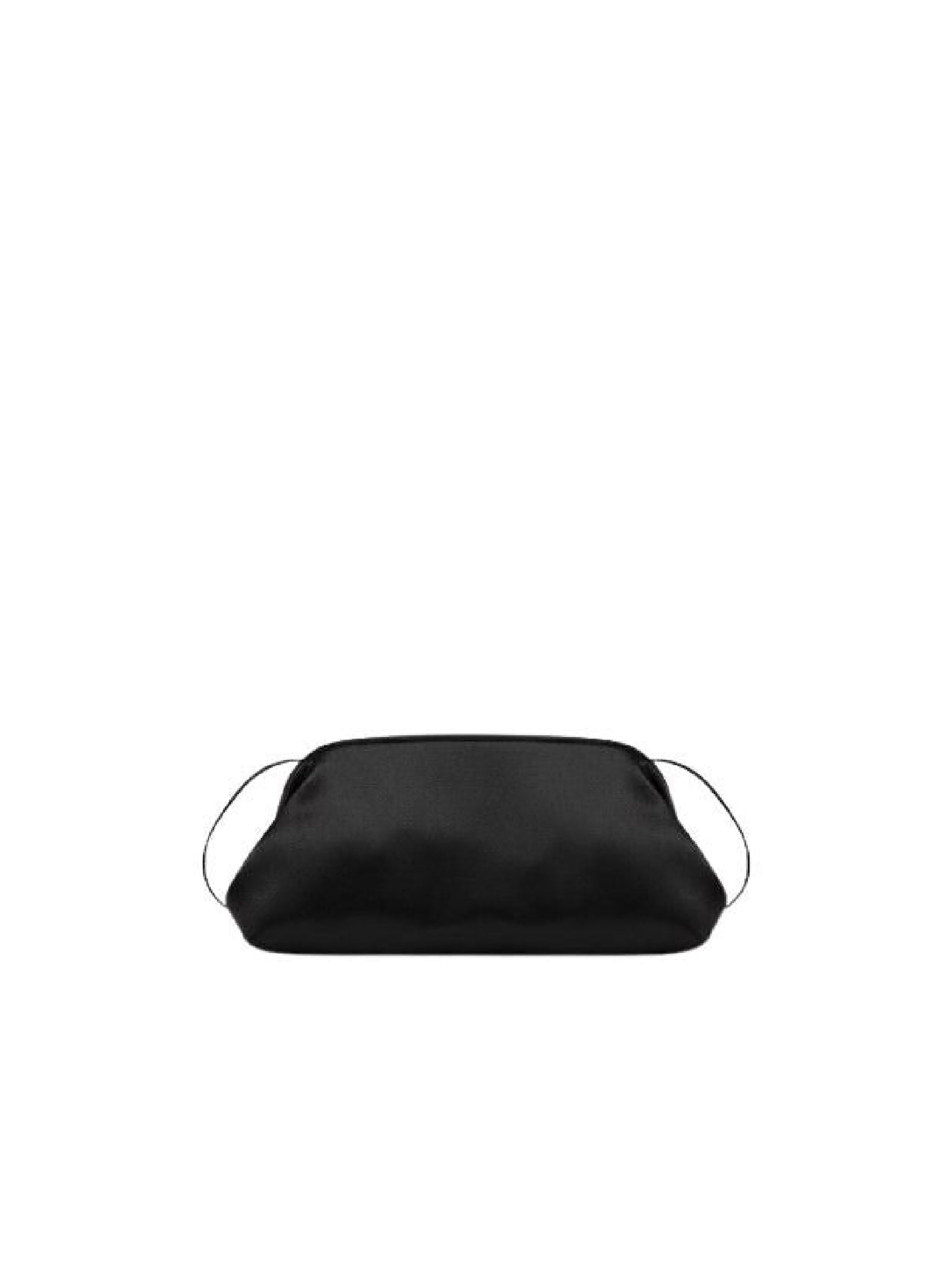 Mini pochette en satin brillant - Black