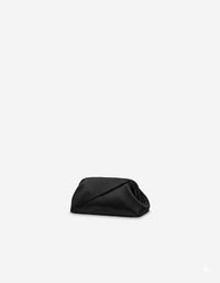 Mini pochette en satin brillant - Black