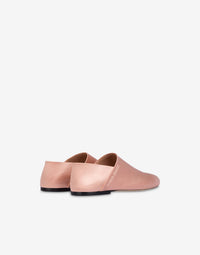 Shiny satin lace-up Derbies - Pink