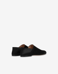 Derbies sans lacets en satin brillant - Black