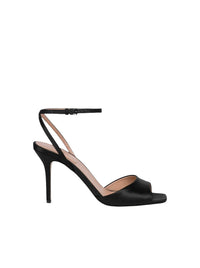 Sandales 85 en satin brillant - Black