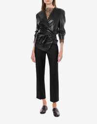 Veste en daim noué - Black