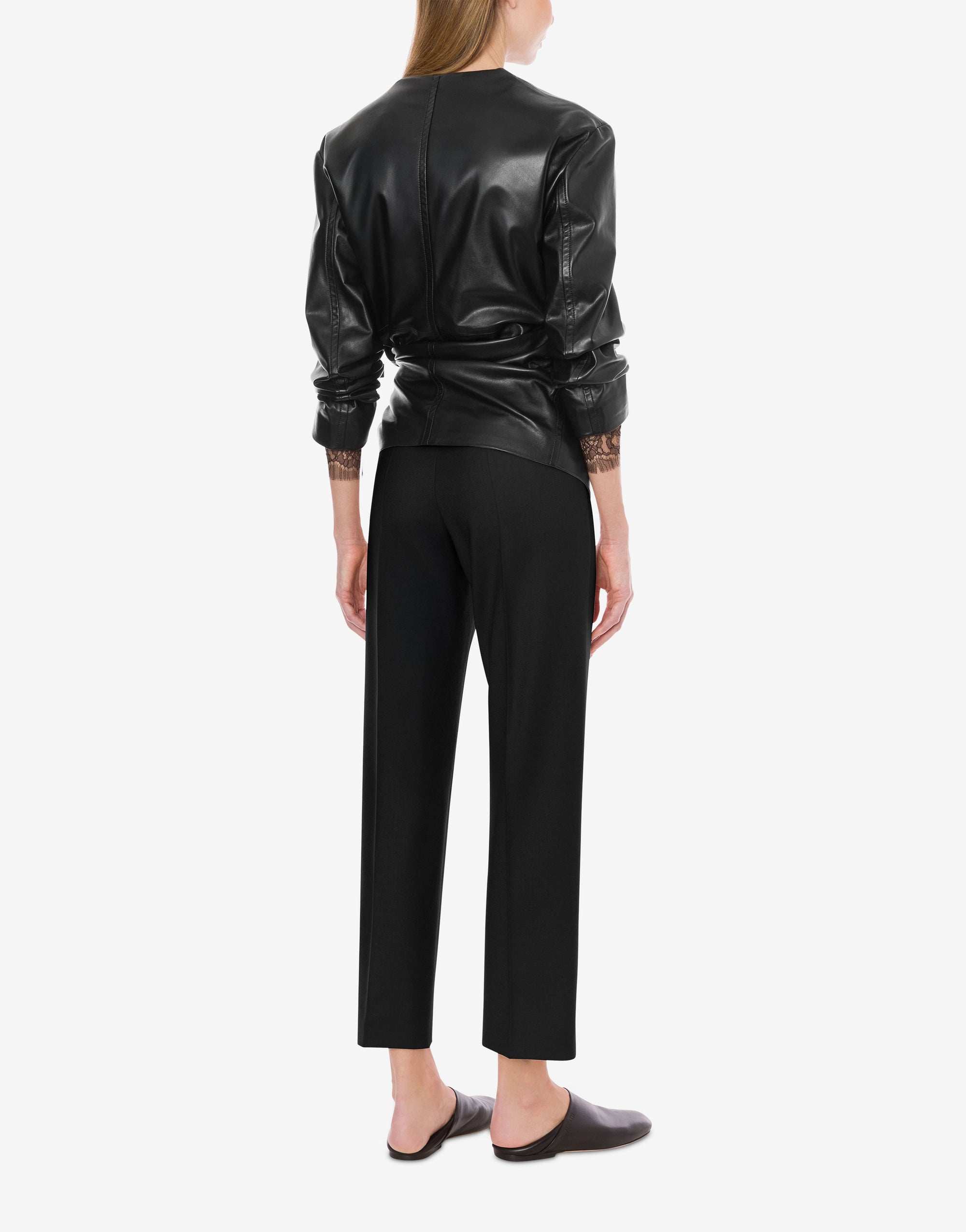 Veste en daim noué - Black