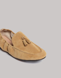 Mocassins en cuir souple - Beige