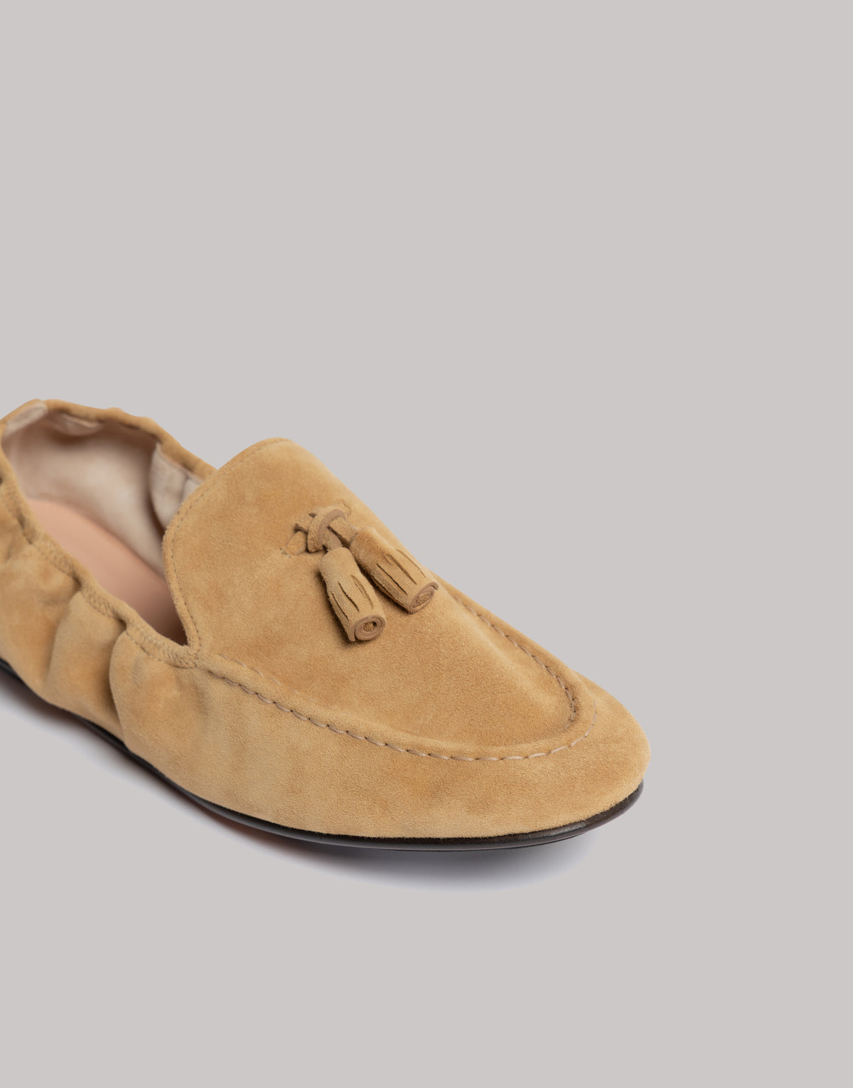 Mocassins en cuir souple - Beige