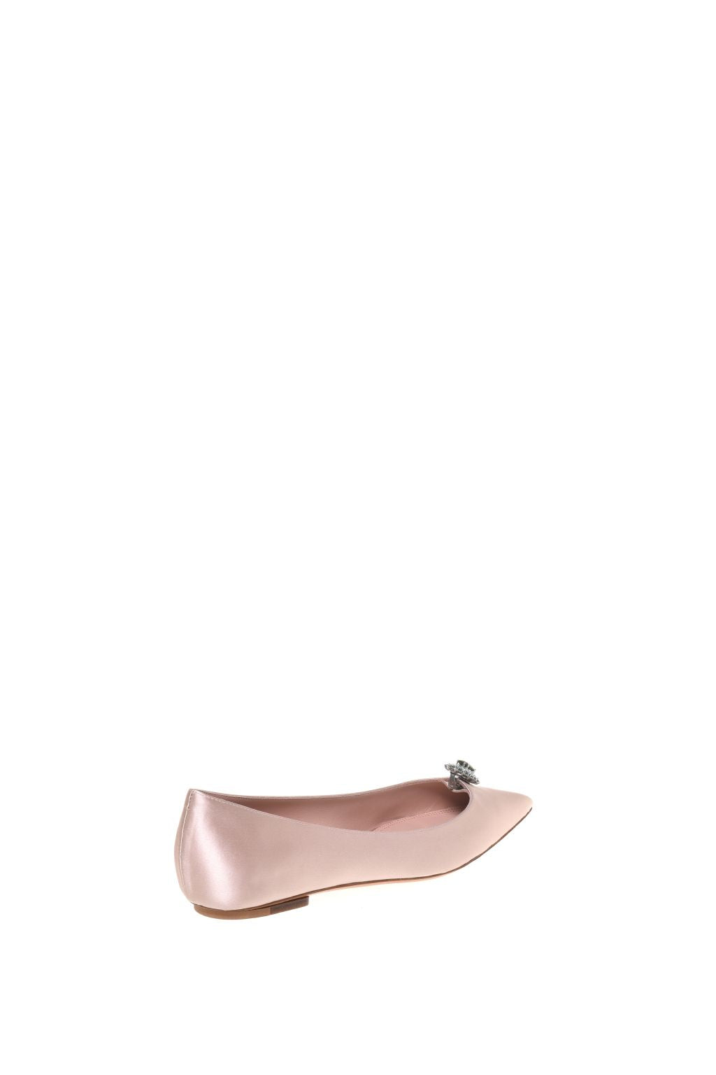 Ballerines pointues avec broche en émeraude - Pink