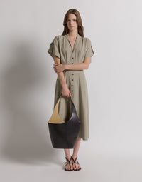 Sac en cuir sculptural  - Black