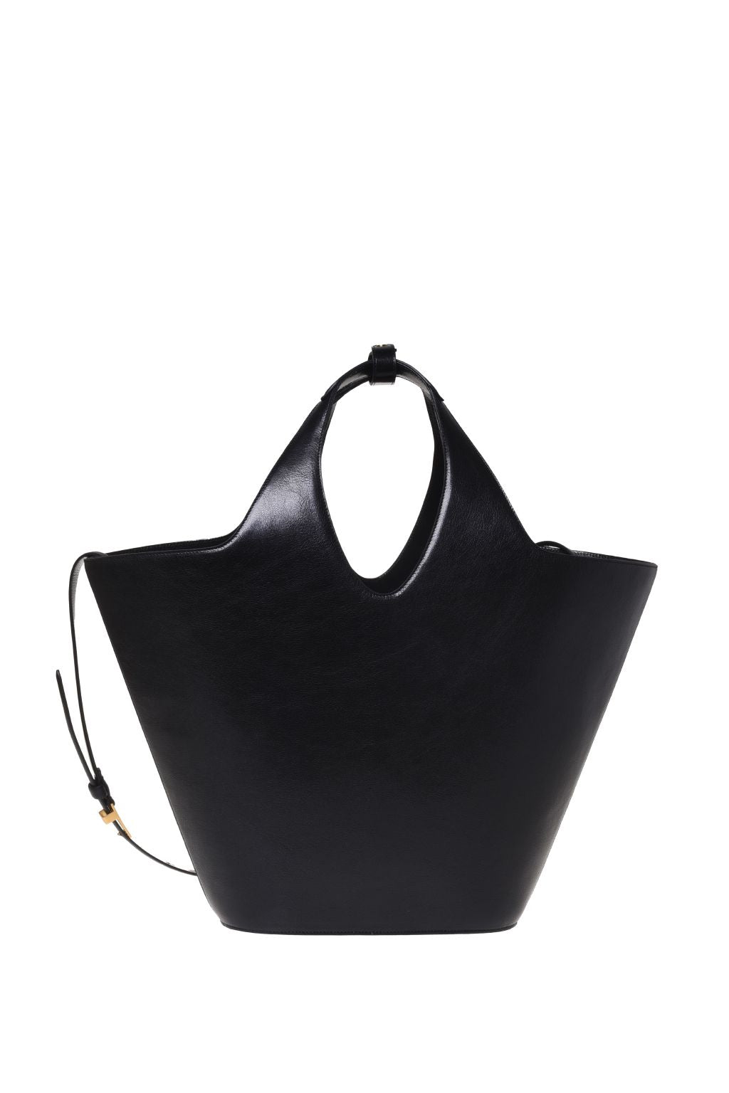 Sac Cabas Architecturé en Cuir - Black