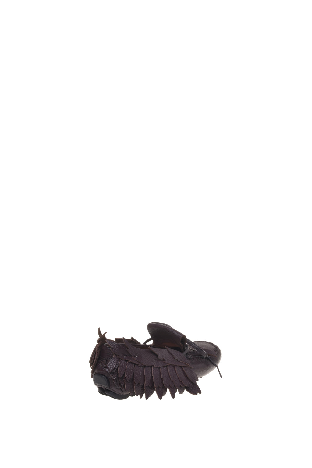 Mocassin en Cuir à Franges - Brown