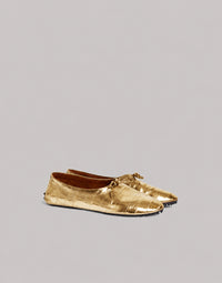 Mocassins en cuir d'anguille - Gold