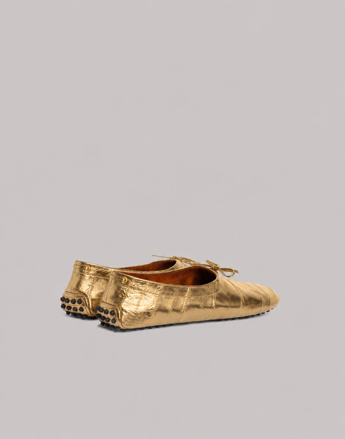 Mocassins en cuir d'anguille - Gold