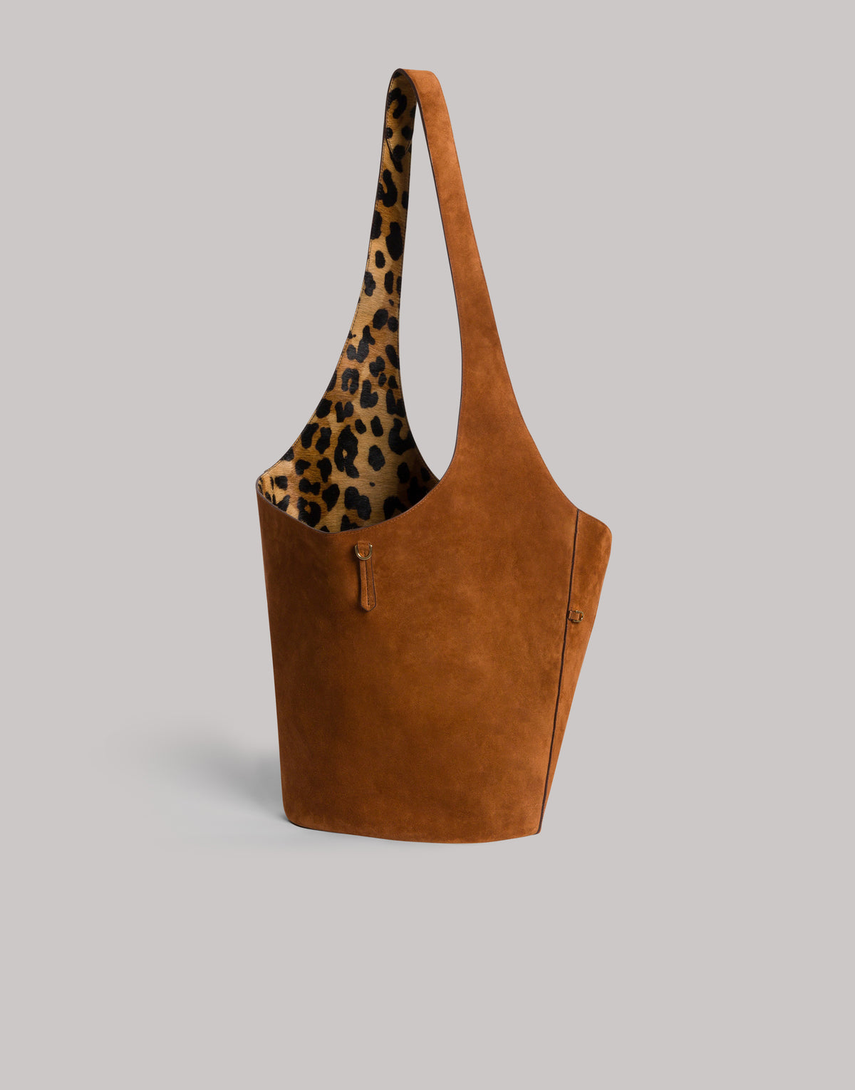 Sac réversible en cuir suédé - Ivory