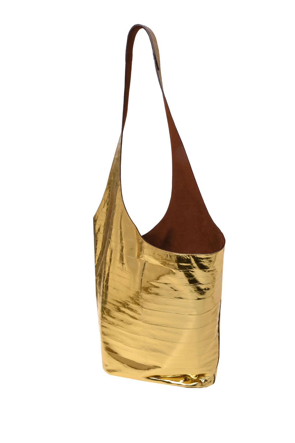 Sac Cabas Porté Épaule Sculptural - Gold