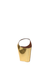 Sac seau en cuir d'anguille - Gold