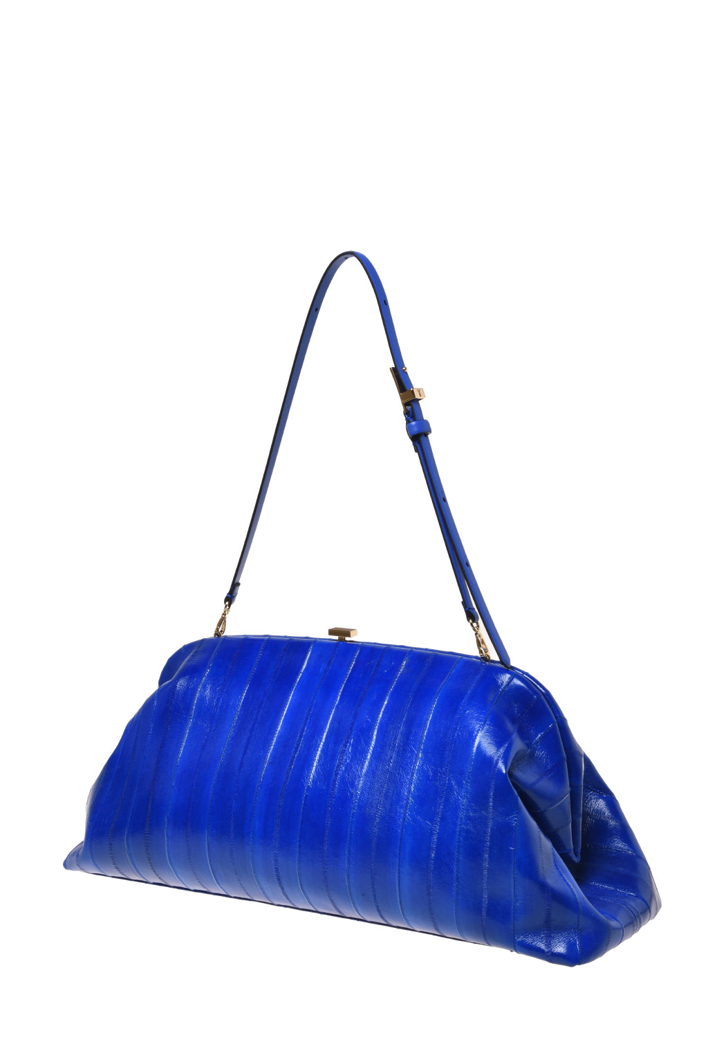 Sac Porté Épaule Tressé à Fermoir Cadre - White & beige