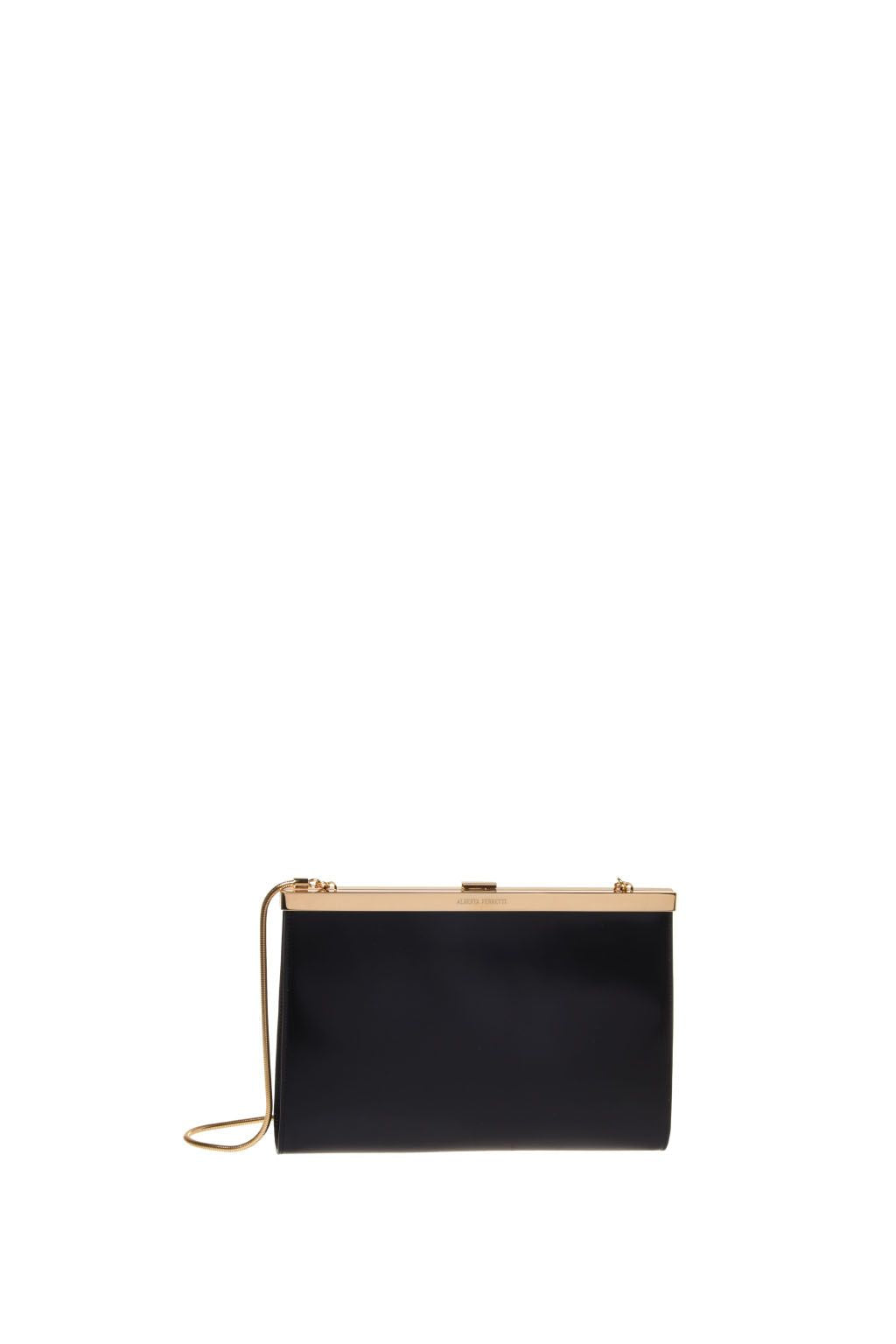 Pochette à Fermoir Cadre - Black