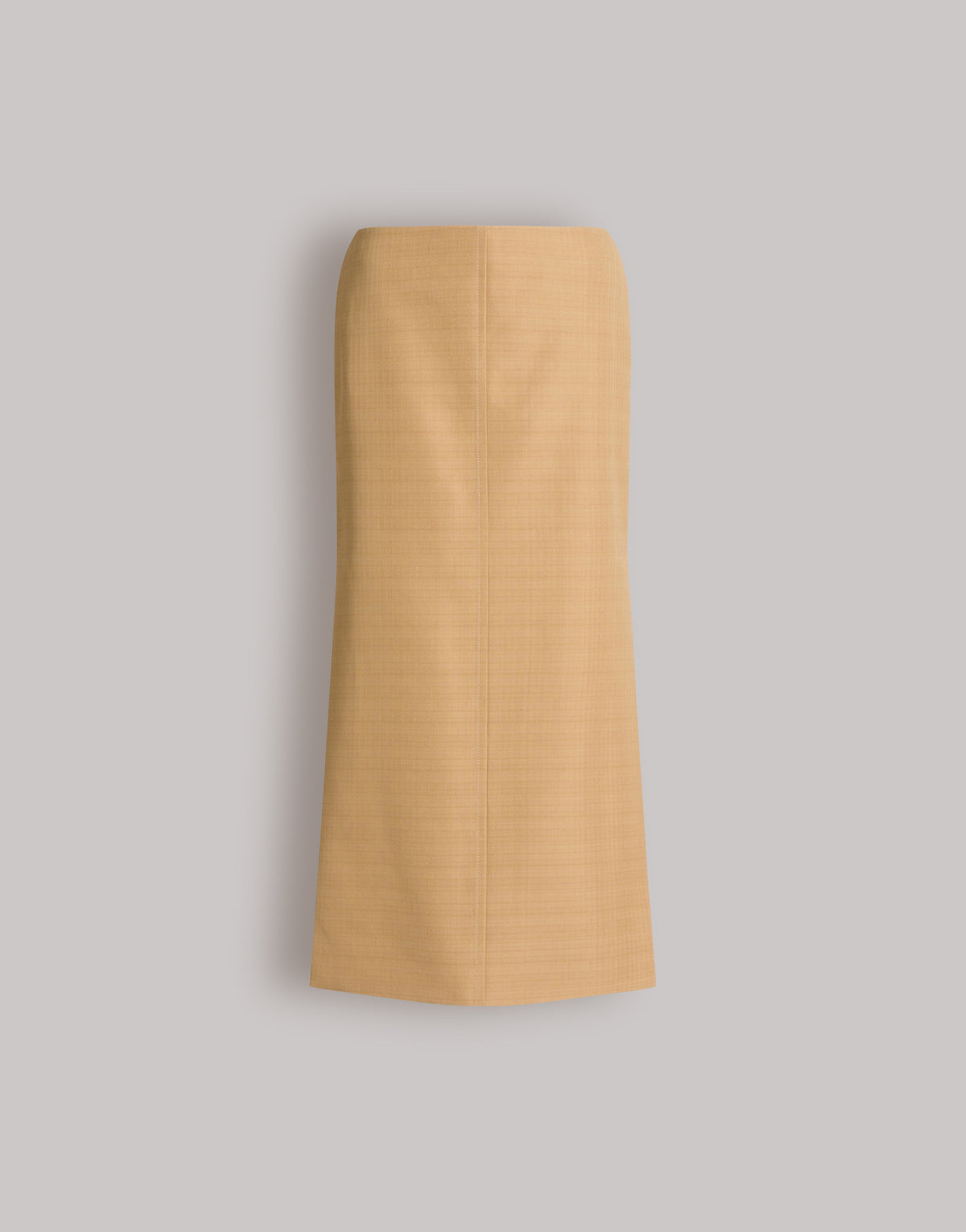 Jupe midi avec fente - Beige