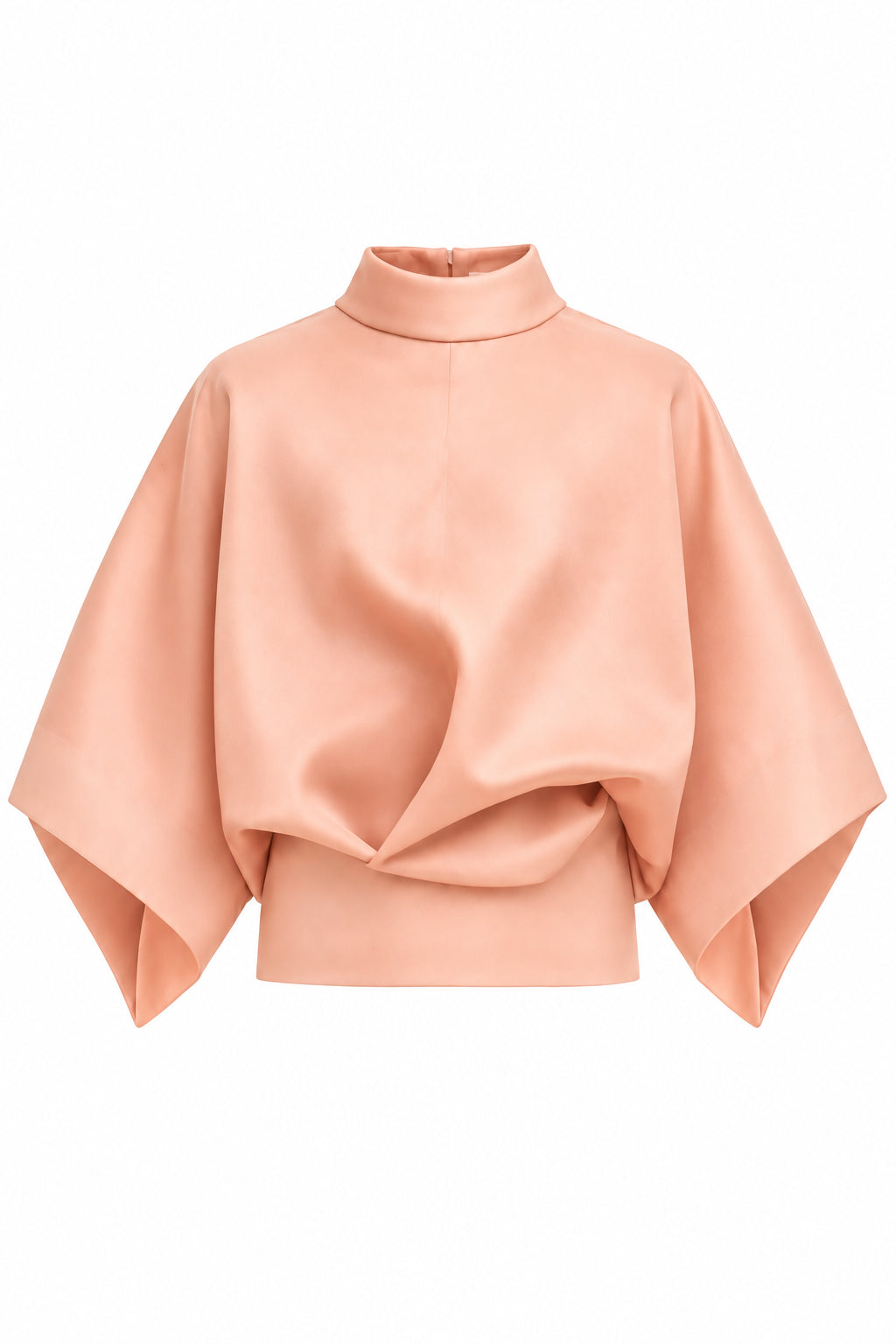 Jupe Midi Portefeuille Métallisée - Pink