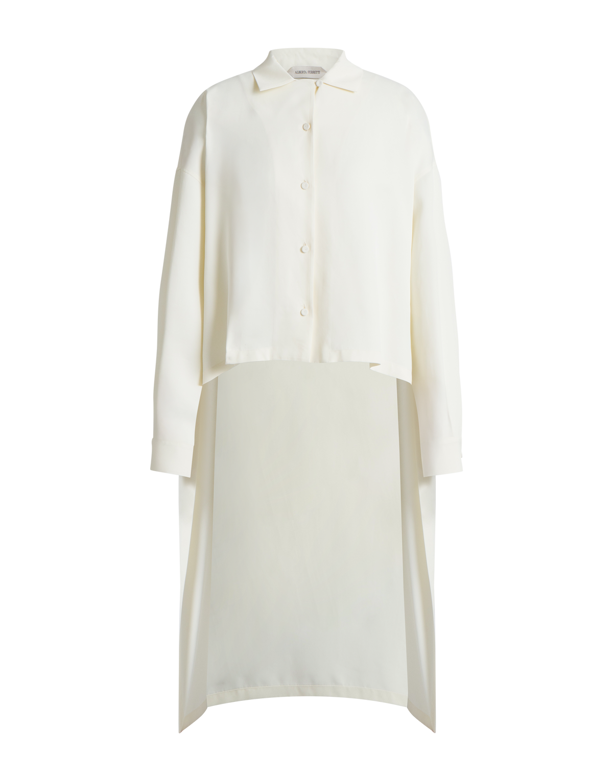 Chemise en crêpe fluide - Ivory