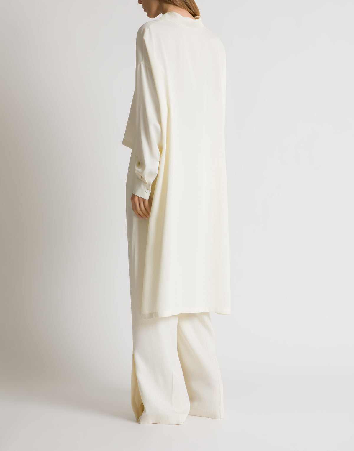 Chemise en crêpe fluide - Ivory