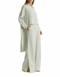 Chemise en crêpe fluide - Light blue
