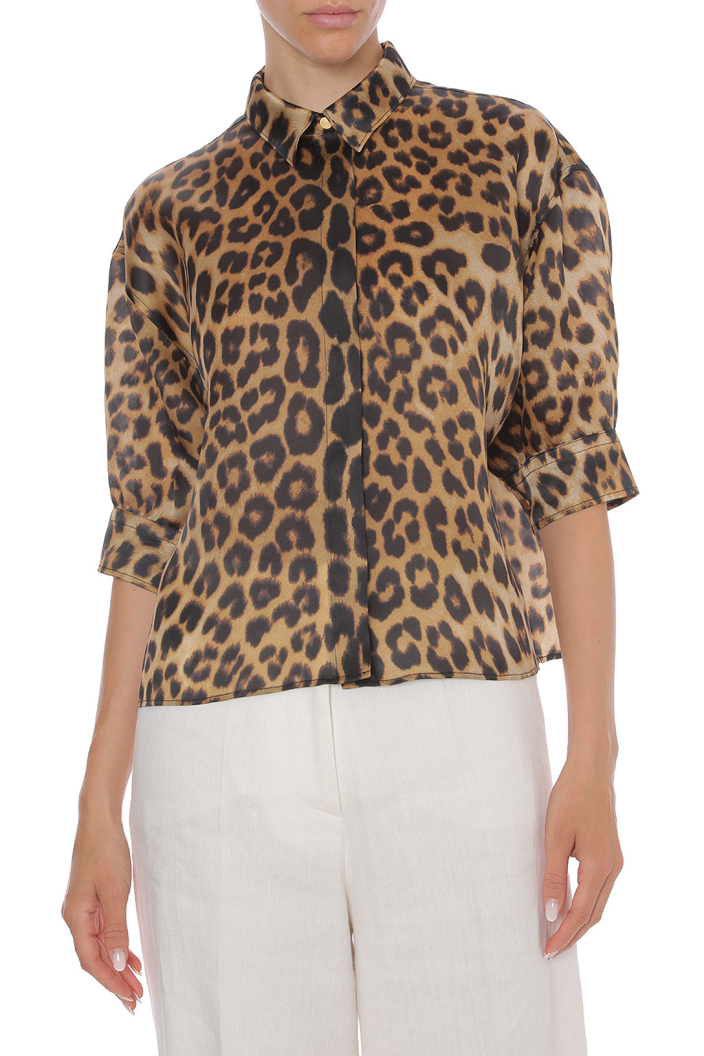 Chemise Imprimé Léopard - Ivory