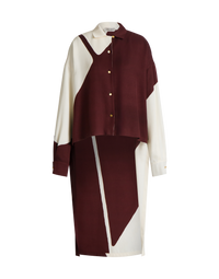 Chemise à imprimé graphique - Brown