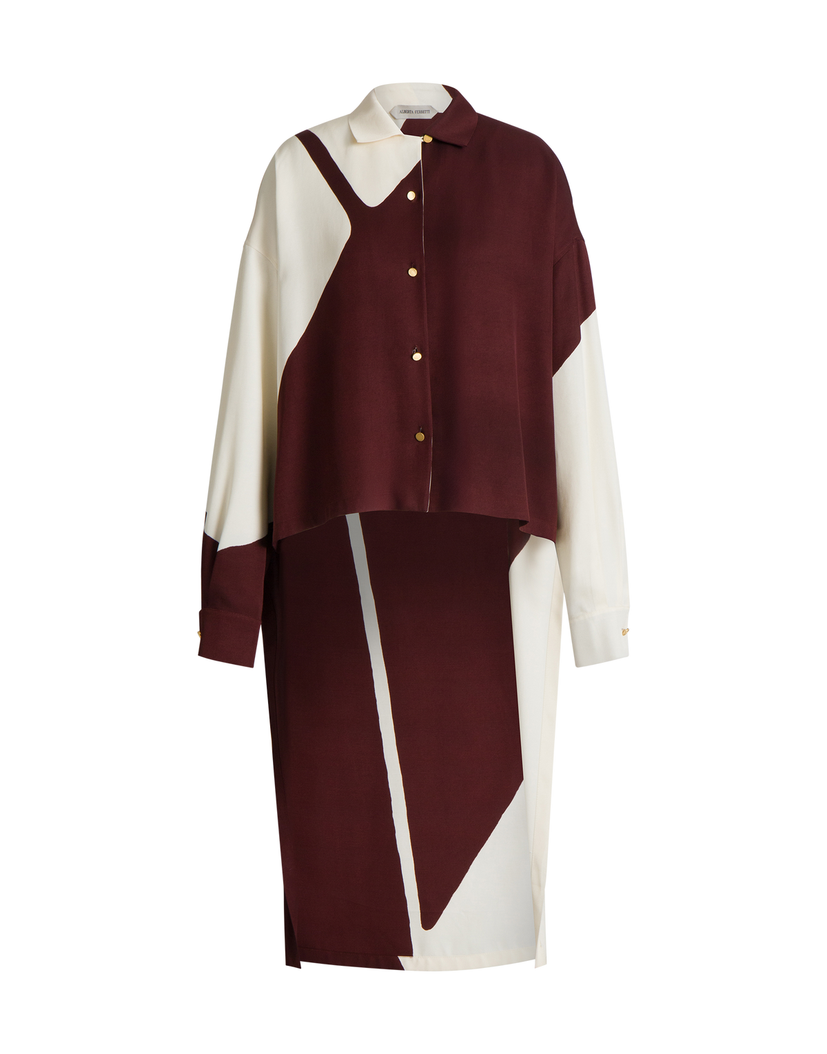 Chemise à imprimé graphique - Brown