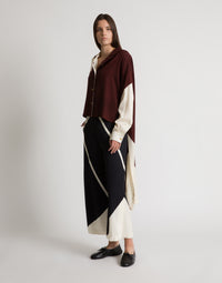 Chemise à imprimé graphique - Brown
