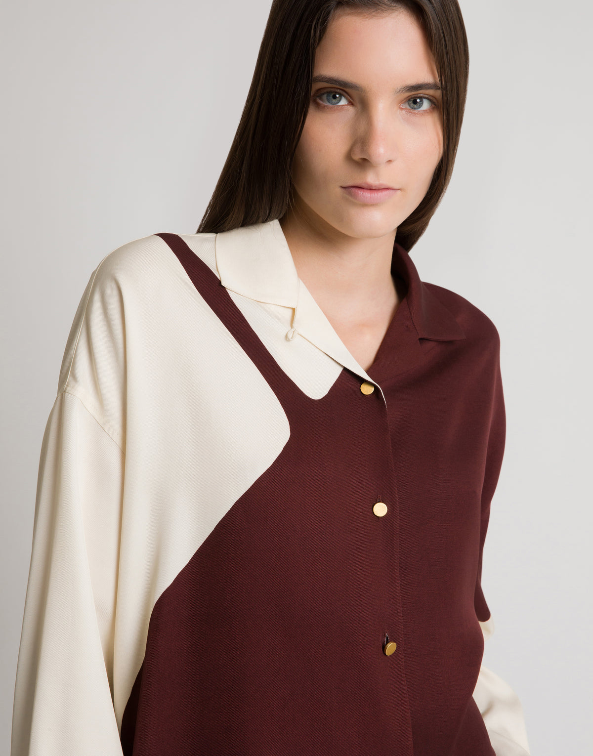 Chemise à imprimé graphique - Brown