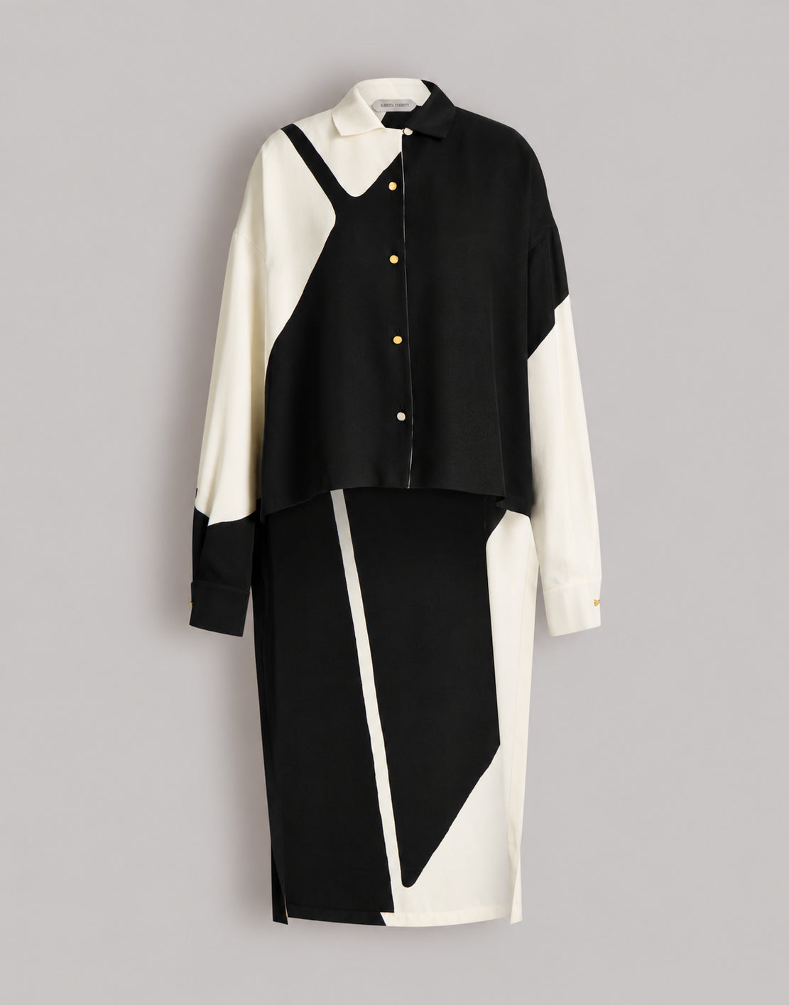 Chemise à imprimé graphique - Black