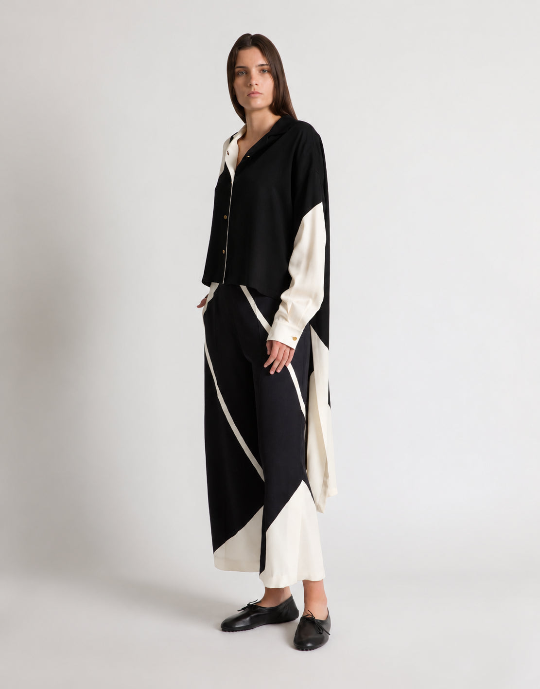 Chemise à imprimé graphique - Black
