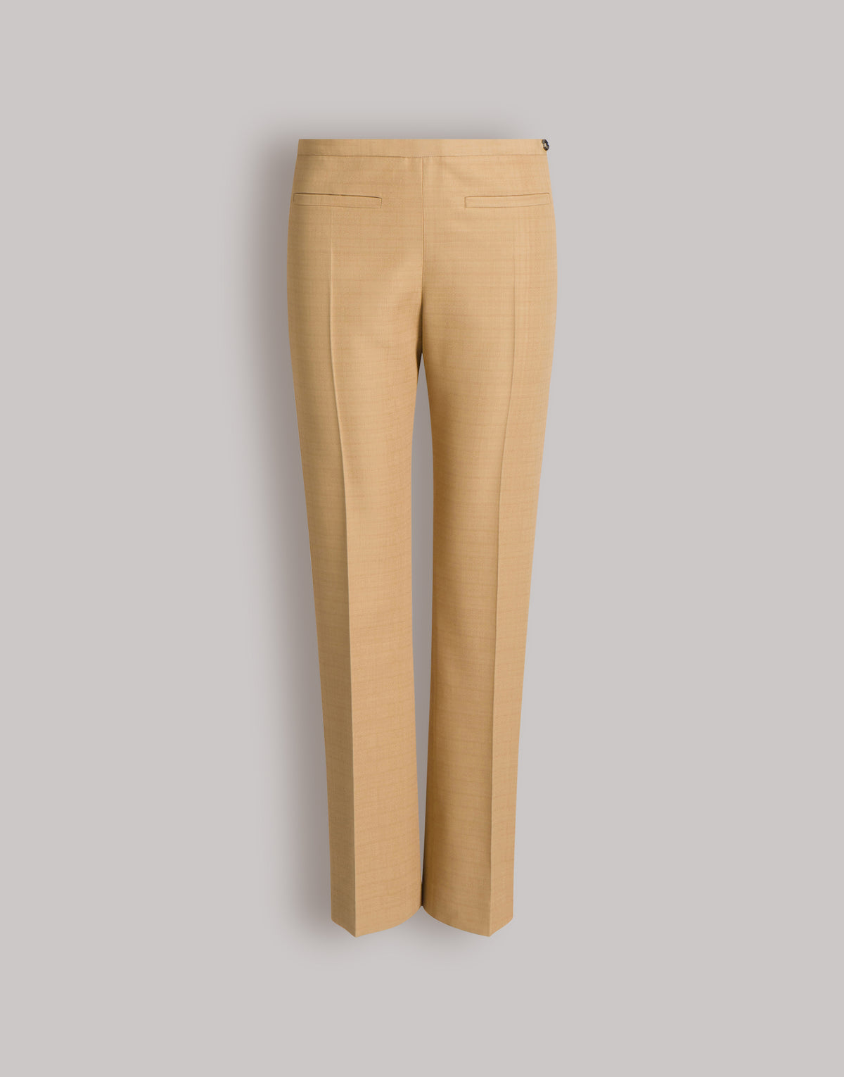 Pantalon droit à la cheville - Beige