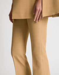 Pantalon droit à la cheville - Beige