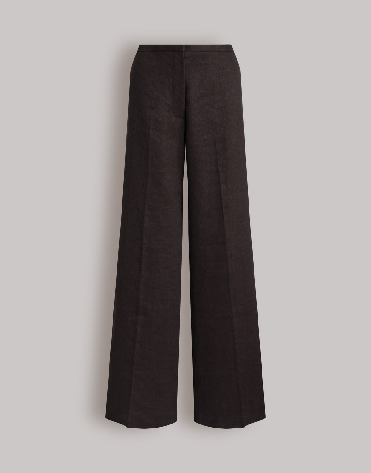 Pantalon ample en lin et coton - Brown