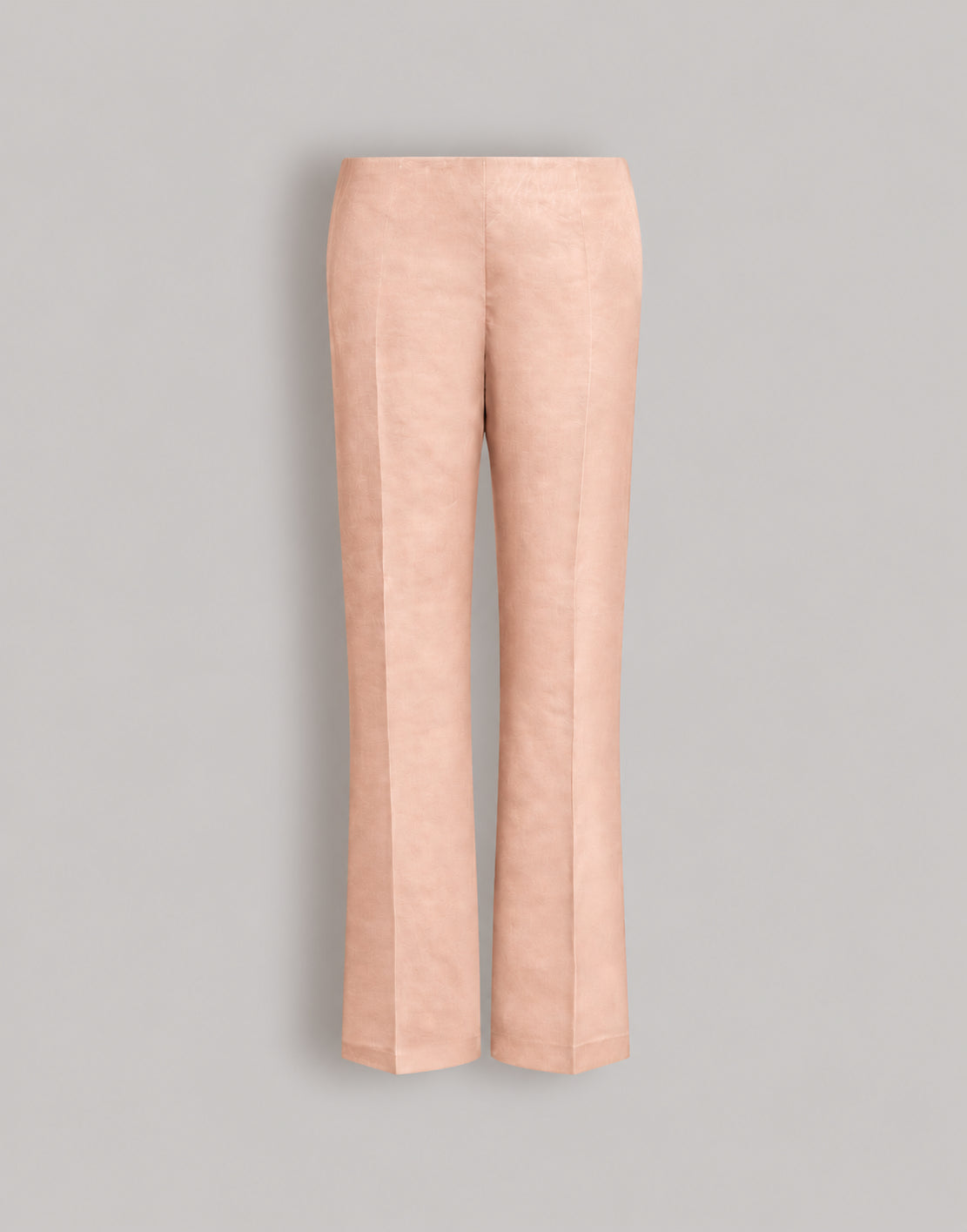 Pantalon droit en soie - Beige