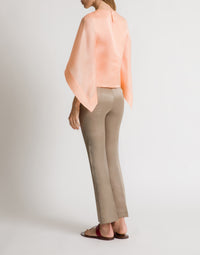 Pantalon droit en soie - Grey