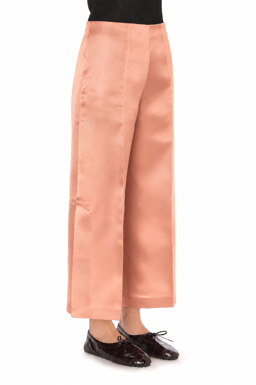 Pantalon Large Satiné - Pink
