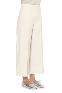 Pantalon Large Cropped - Ivory