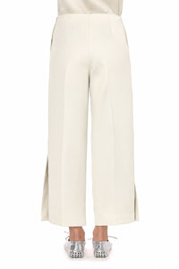 Pantalon Large Cropped - Ivory